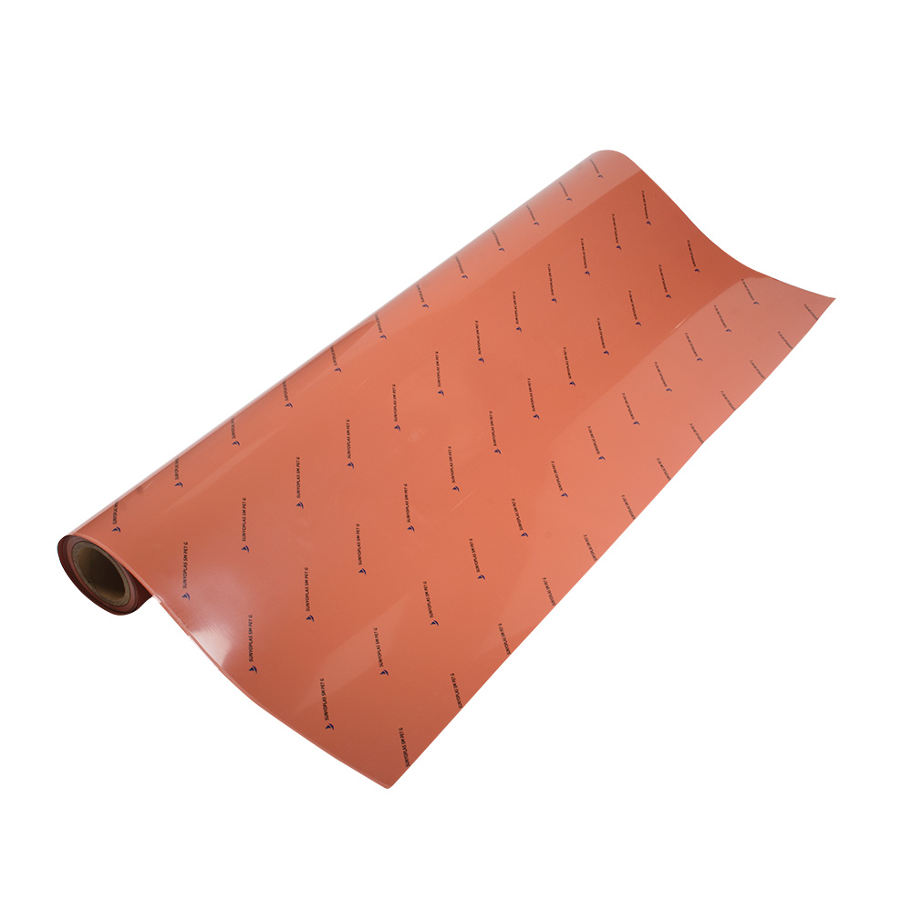 覆膜橙色PET膚感膜柔軟舒適家具裝飾膜  PET膚感膜供應(yīng)商